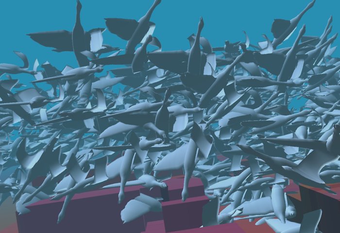 Stack of swans