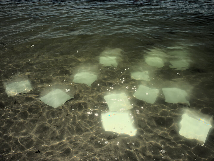 Group of Mirrors Underwater