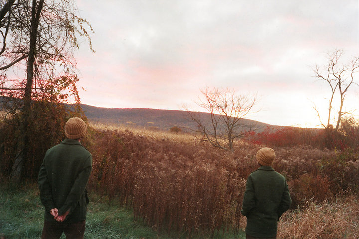 Twins Watching Sunrise